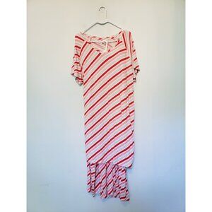 Cato Live Well Womens Plus 18W 20W Sleepwear Set Tunic Top Palazzo Pants Stripe